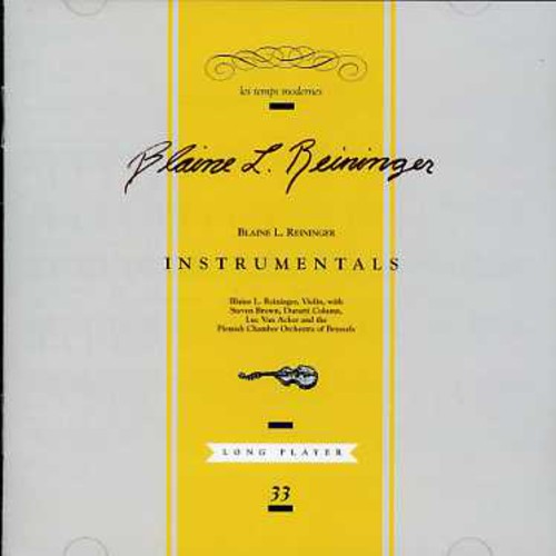 the album cover for Blaine Reininger L - Instrumentals