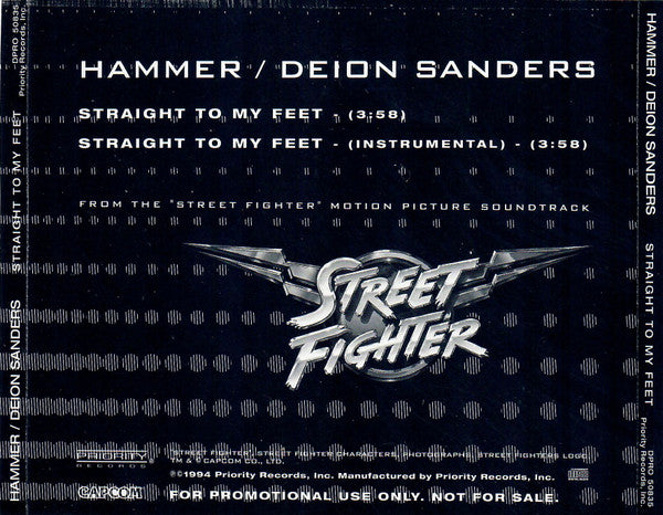 Hammer* / Deion Sanders : Straight To My Feet (CD, Single, Promo)