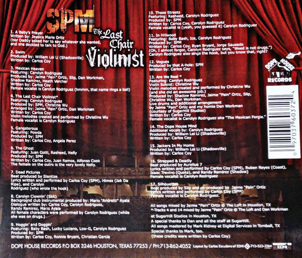 South Park Mexican : The Last Chair Violinist(2xCD, Album)
