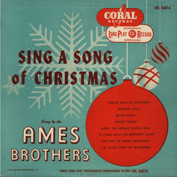 Ames Brothers* : Sing A Song Of Christmas (10", Album)