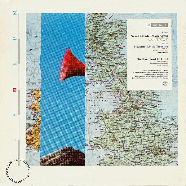 Depeche Mode : Never Let Me Down Again (Tsangarides Mix) (12", Single, Ltd)