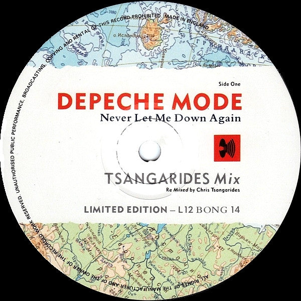 Depeche Mode : Never Let Me Down Again (Tsangarides Mix) (12", Single, Ltd)