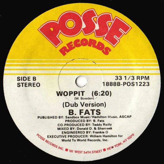 B. Fats* : Woppit (12")