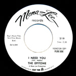 The Epitome (2) : I Need You / Flower Power (7", Single, Promo)