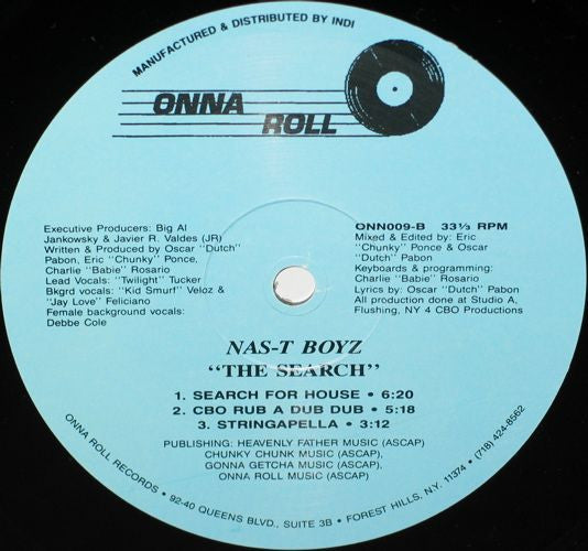Nas-T Boyz : The Search (12", Gen)