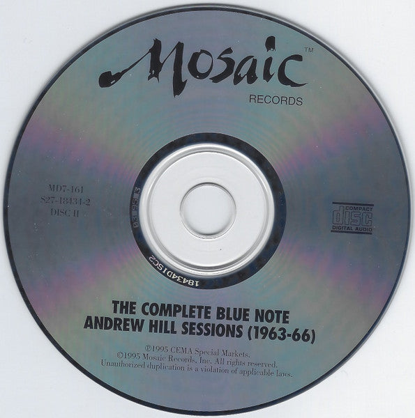 Andrew Hill : The Complete Blue Note Andrew Hill Sessions (1963-66) (7xCD, Comp + Box, Ltd, Num)