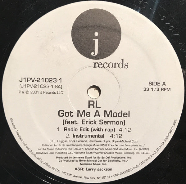 RL (2) Feat. Erick Sermon : Got Me A Model (12")