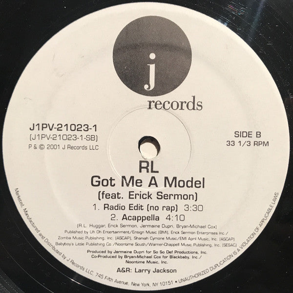 RL (2) Feat. Erick Sermon : Got Me A Model (12")
