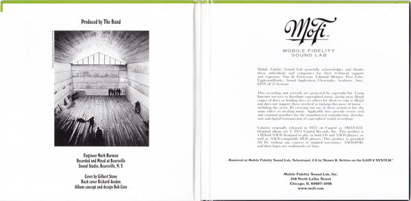 The Band : Cahoots (SACD, Hybrid, Album, Ltd, Num, RE)