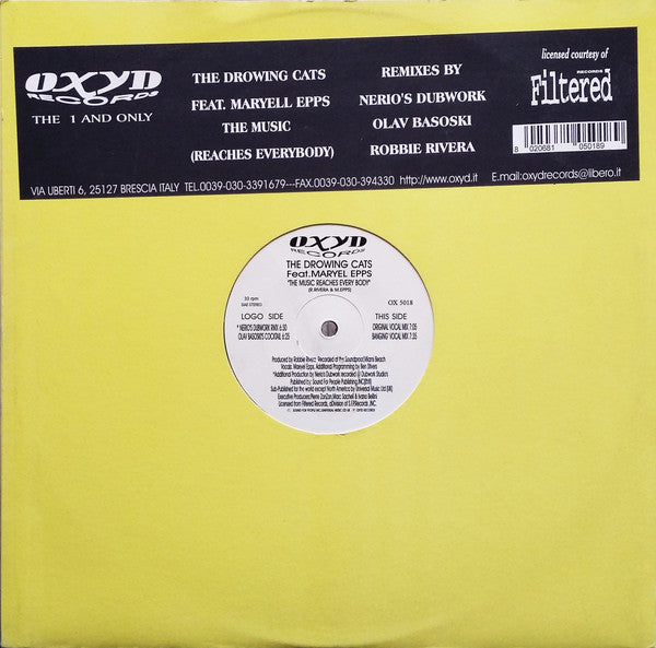 The Drowing Cats Feat. Maryel Epps : The Music (Reaches Everybody) (12")