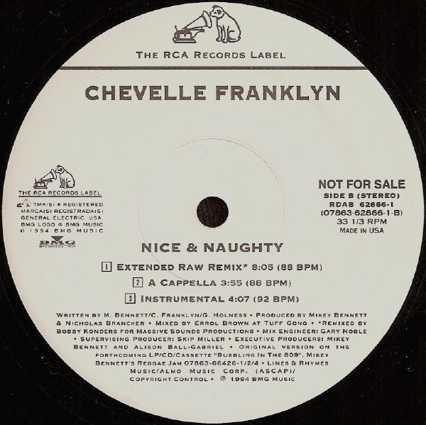Chevelle Franklyn : Nice & Naughty (12", Promo)