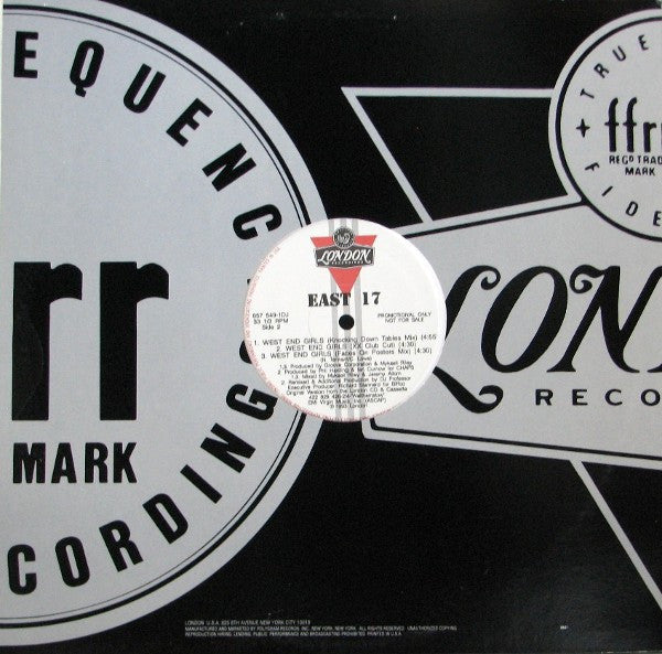 East 17 : West End Girls (12", Promo)
