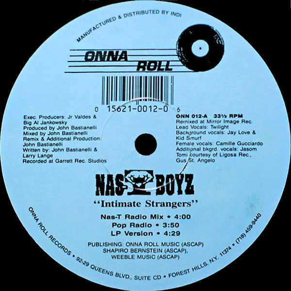Nas-T Boyz : Intimate Strangers (12")