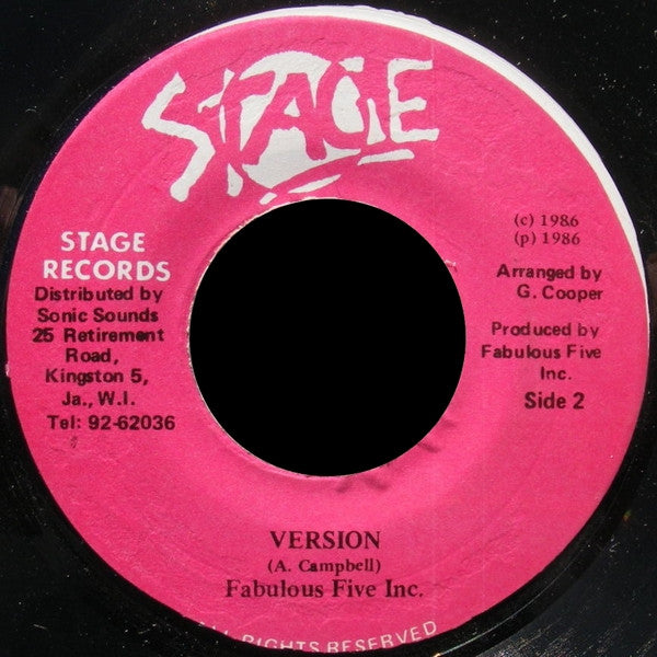 Fabulous Five Inc. : Ring Road Jam (7")