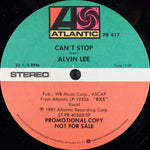 Alvin Lee : Can't Stop (12", Promo)