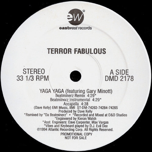 Terror Fabulous : Yaga Yaga (12", Promo)