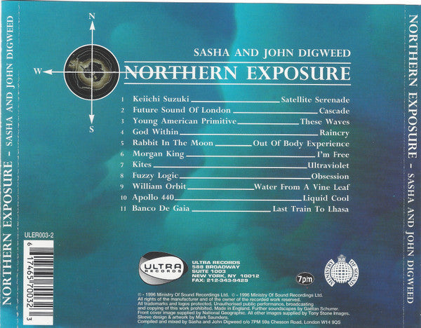 Sasha And John Digweed* : Northern Exposure (CD, Mixed, RE)