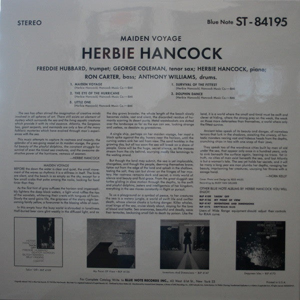 Herbie Hancock : Maiden Voyage (LP, Album, Ltd, RE, 180)