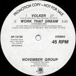 November Group : Work That Dream (12", Promo)