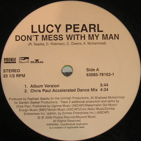 Lucy Pearl : Don't Mess With My Man (12")