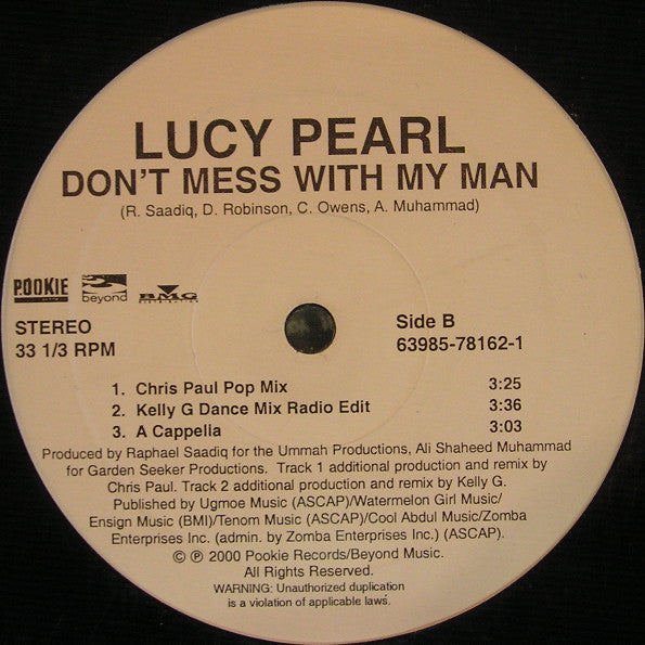 Lucy Pearl : Don't Mess With My Man (12")