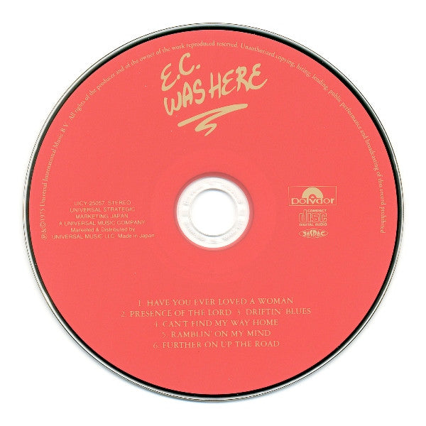 Eric Clapton : E.C. Was Here (CD, Album, RE, RM, SHM)
