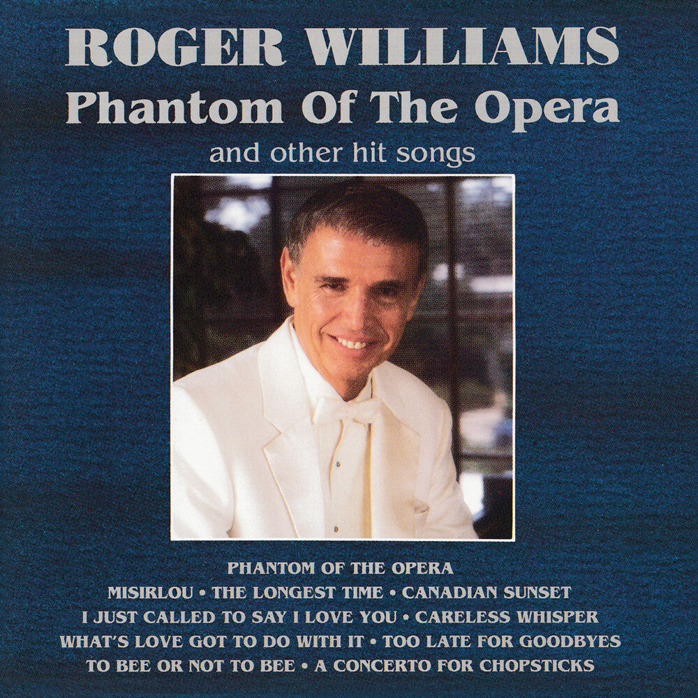 the album cover for Roger Williams - Phantom Of The Opera