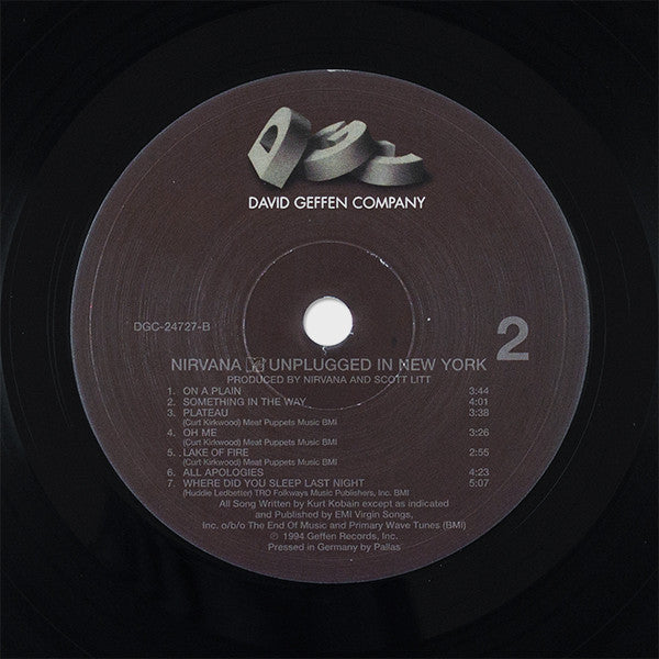 Nirvana : MTV Unplugged In New York (LP, Album, RE, RP, 180)