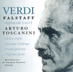 the album cover for Arturo Toscanini - Falstaff