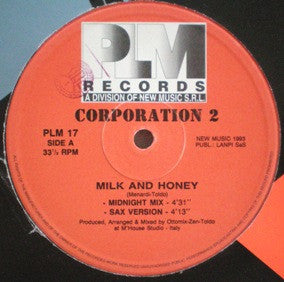 Corporation 2 : Milk And Honey (12")