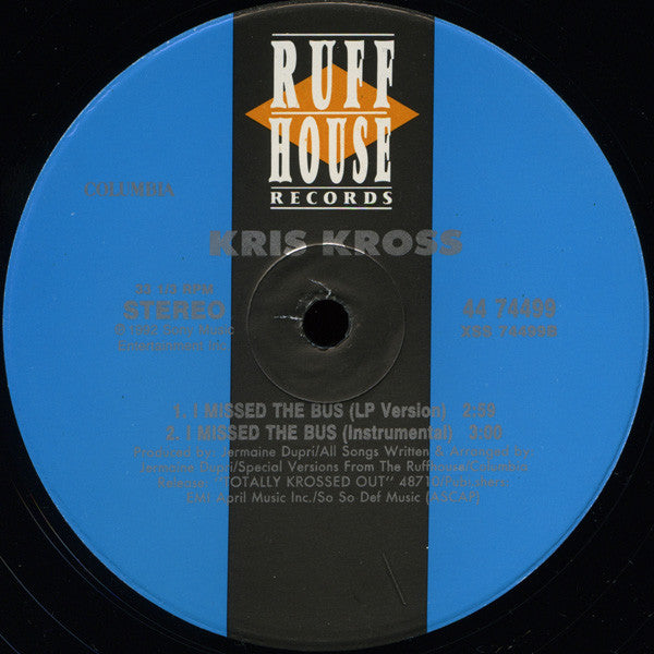 Kris Kross : I Missed The Bus (12")