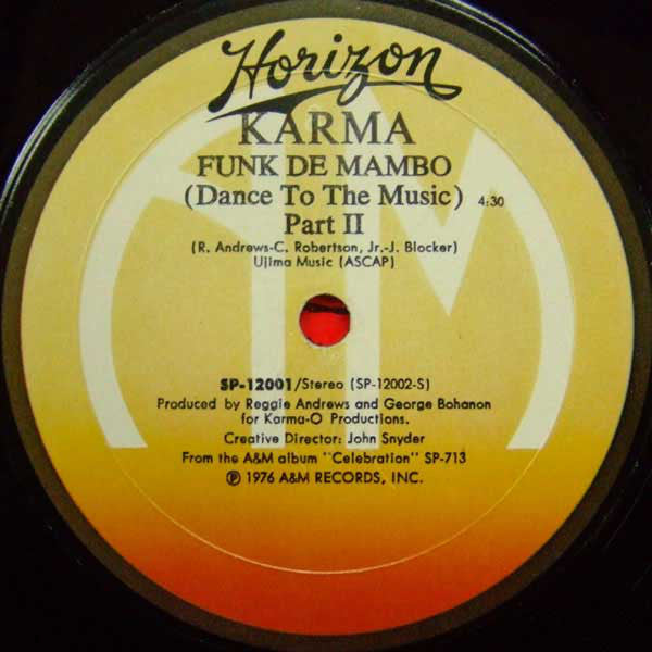 Karma (9) : Funk De Mambo (Dance To The Music) (12")