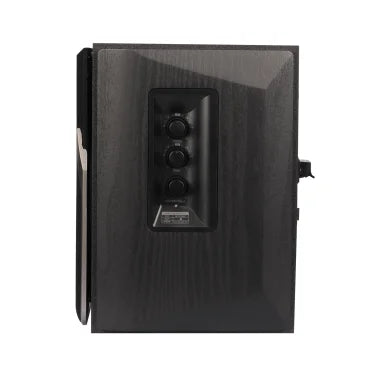 Edifier 42-Watt-Continuous Bluetooth Professional R1380DB Powered Bookshelf Speaker Set with 4-In. Woofers, RCA/Optical and Remote, Pair (Black)