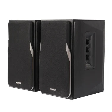 Edifier 42-Watt-Continuous Bluetooth Professional R1380DB Powered Bookshelf Speaker Set with 4-In. Woofers, RCA/Optical and Remote, Pair (Black)