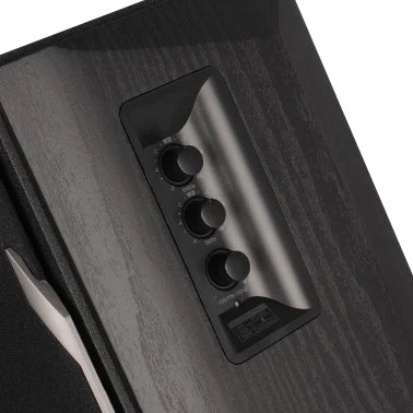 Edifier 42-Watt-Continuous Bluetooth Professional R1380DB Powered Bookshelf Speaker Set with 4-In. Woofers, RCA/Optical and Remote, Pair (Black)