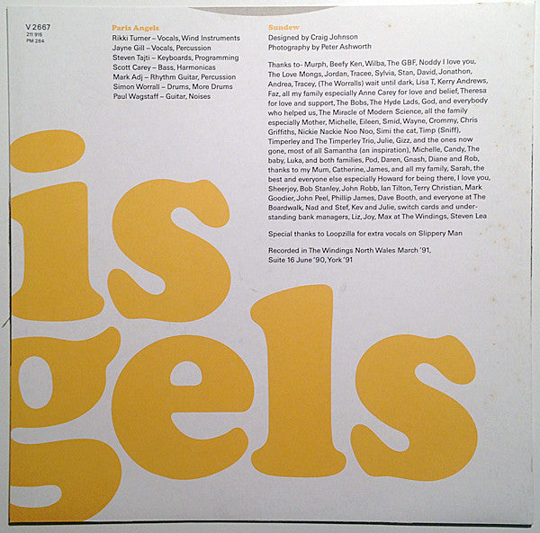 Paris Angels : Sundew (LP, Album)