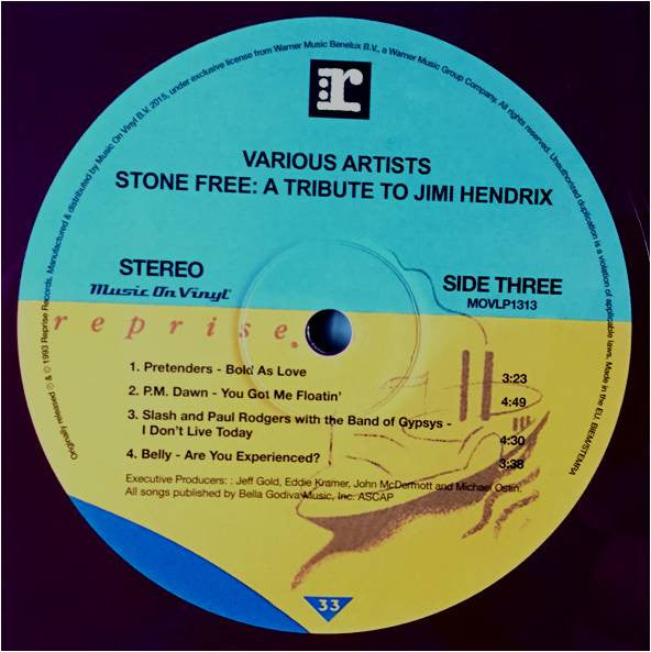 Various : Stone Free (A Tribute To Jimi Hendrix) (2xLP, Album, Ltd, Num, RE, 180)