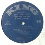 Freddy King* / Lula Reed / Sonny Thompson : Boy, Girl, Boy (LP, Album, Mono, RE)