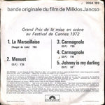 Sebő Ferenc*, Cseh Tamás : Bande Originale De Psaume Rouge - Un Film-Épopée De Miklos Jancso (Des Danses Populaires... Aux Chants Revolutionnaires De Hongrie) (7", EP)