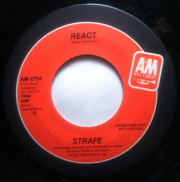 Strafe : React (7", Single, Promo)