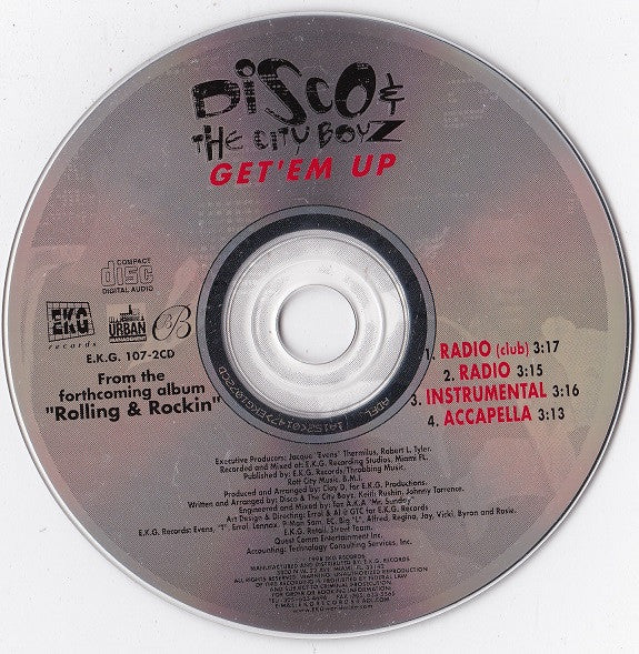 Disco & The City Boyz : Get Em Up (CD, Single)