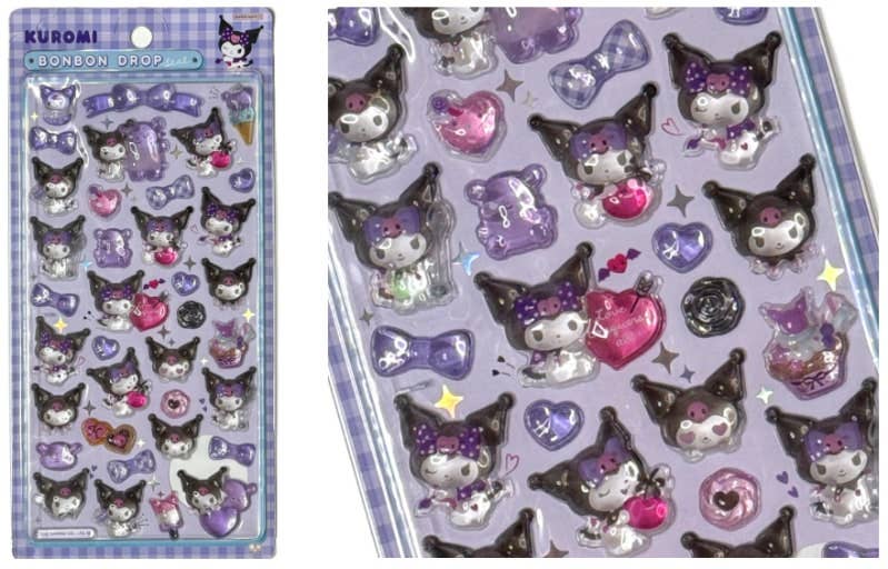 Sanrio Characters Tok! Tok! 3D Water Candy BonBon Stickers