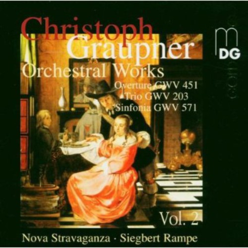 the album cover for C. GRAUPNER - Orchestral Works
