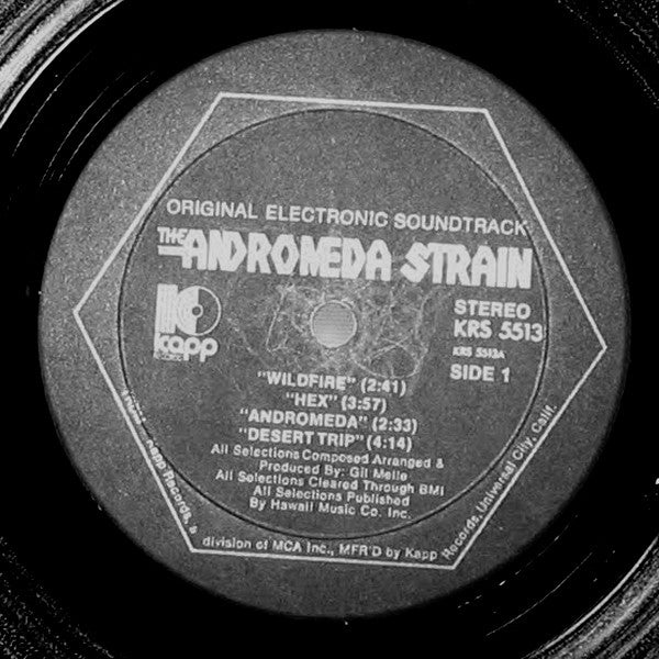 Gil Mellé : The Andromeda Strain (Original Electronic Soundtrack) (10", Shape, Album, Hex)