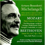 the album cover for Arturo Benedetti Michelangeli - 2 Newly Discovered Broadcast Recordings