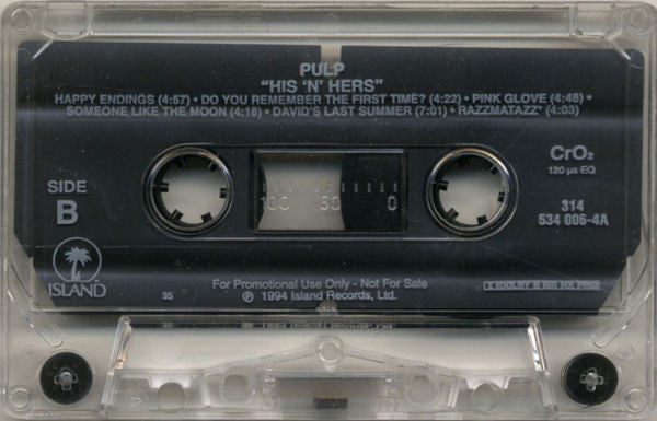 Pulp : His 'N' Hers (Cass, Advance, Album, CrO)
