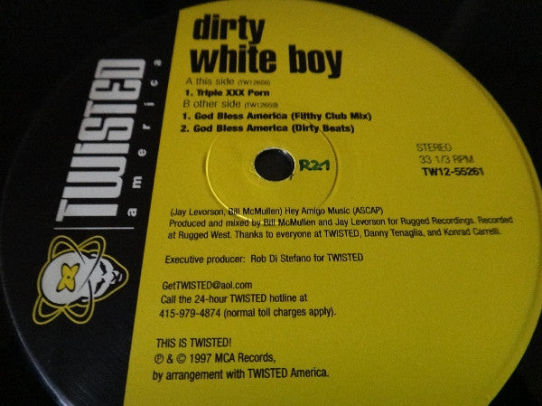 Dirty White Boy : Triple XXX Porn / God Bless America (12")