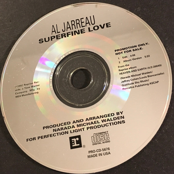 Al Jarreau : Superfine Love (CD, Single, Promo)