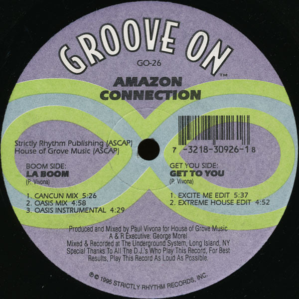 Amazon Connection : La Boom / Get To You (12")