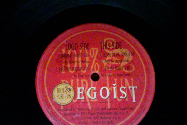 100% Pure Fun : Egoist (12", Maxi)